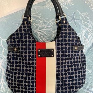 GUC Kate Spade Navy KS Signature Noel Purse Handbag!